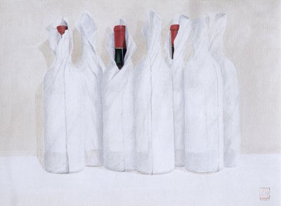 Wrapped bottles 3 by Lincoln Seligman